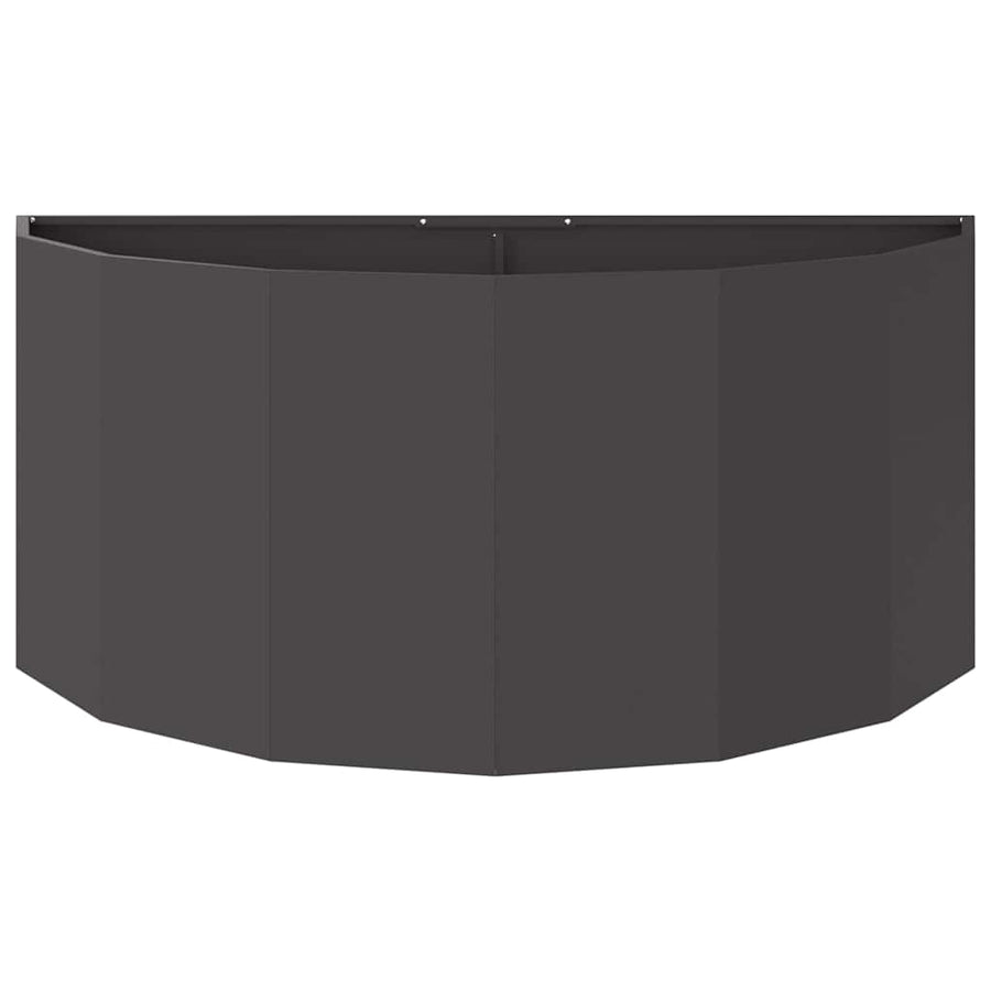 Plantenbak Zwart 120 x 60 x 50 cm Staal