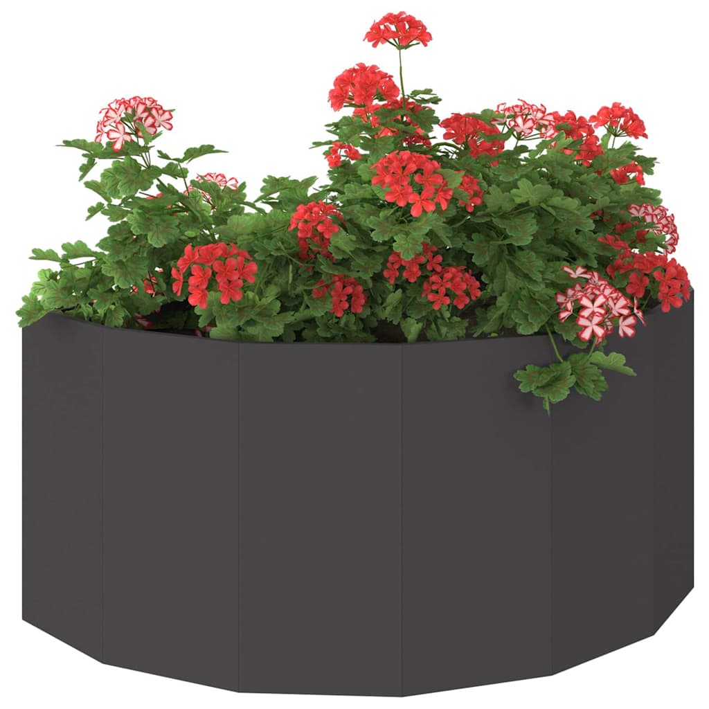 Plantenbak Zwart 120 x 60 x 50 cm Staal