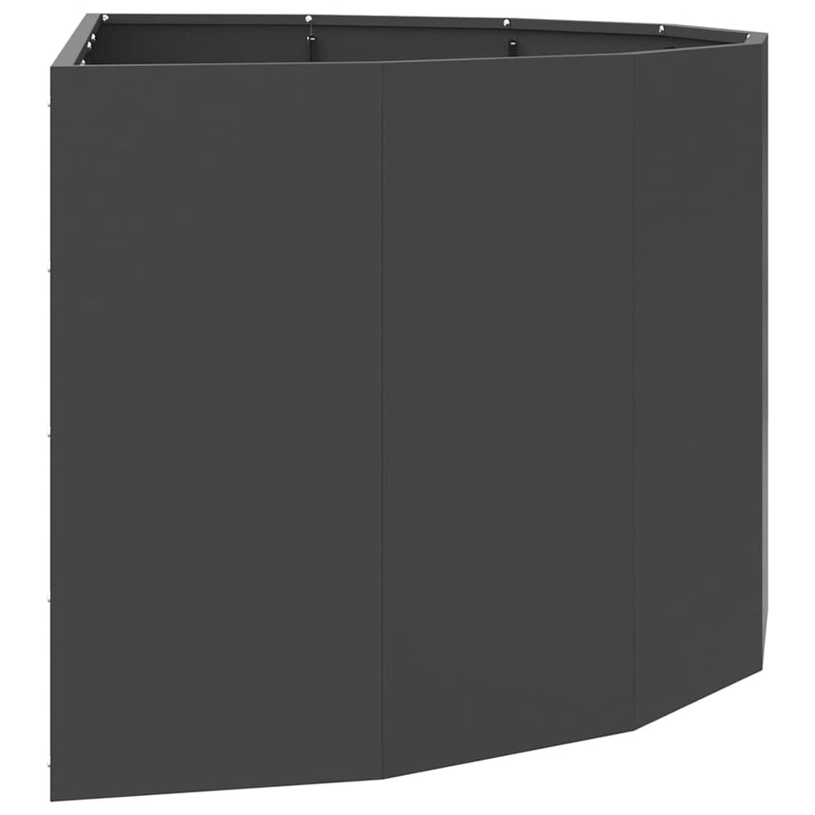 Plantenbak Zwart 120 x 60 x 50 cm Staal