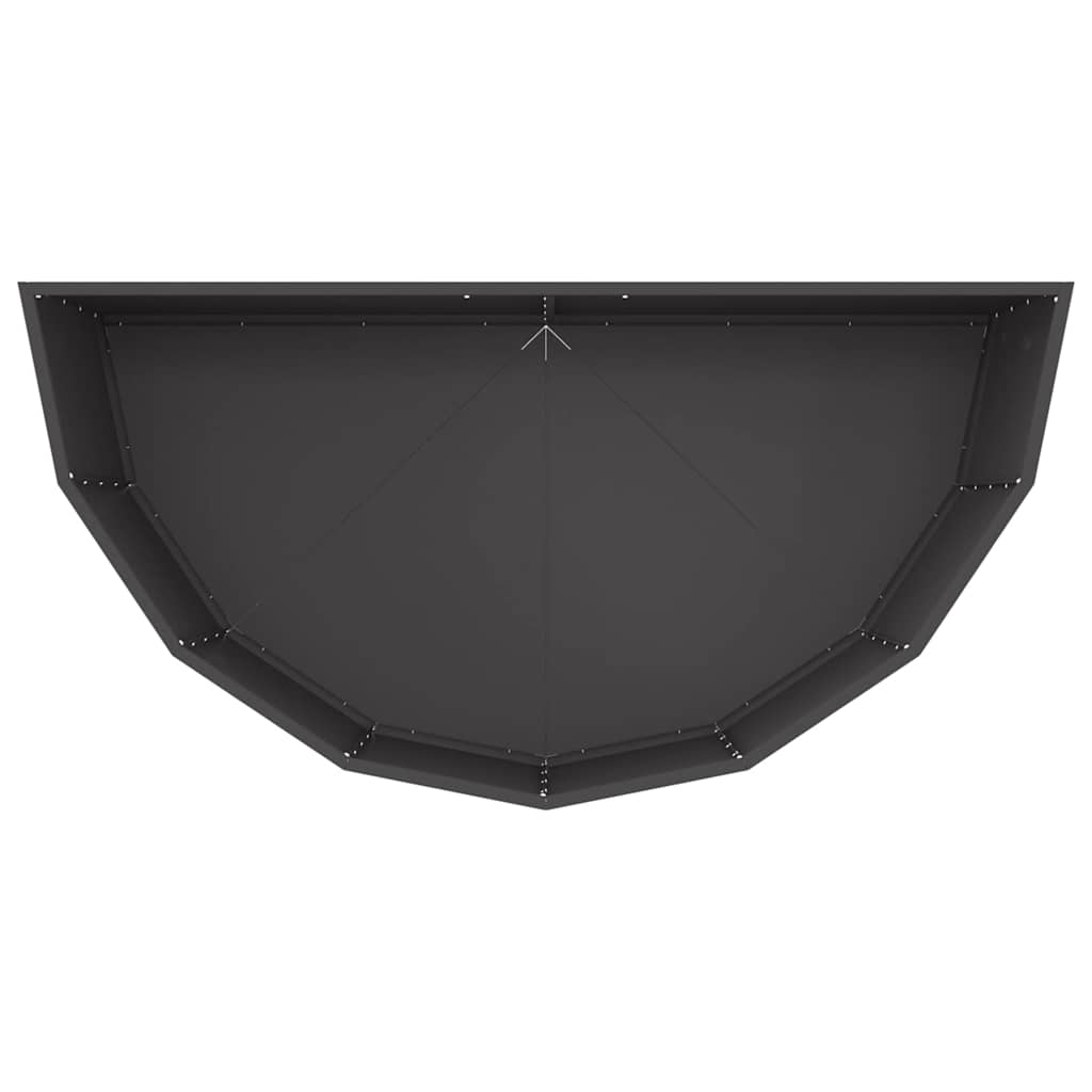 Plantenbak Zwart 120 x 60 x 50 cm Staal