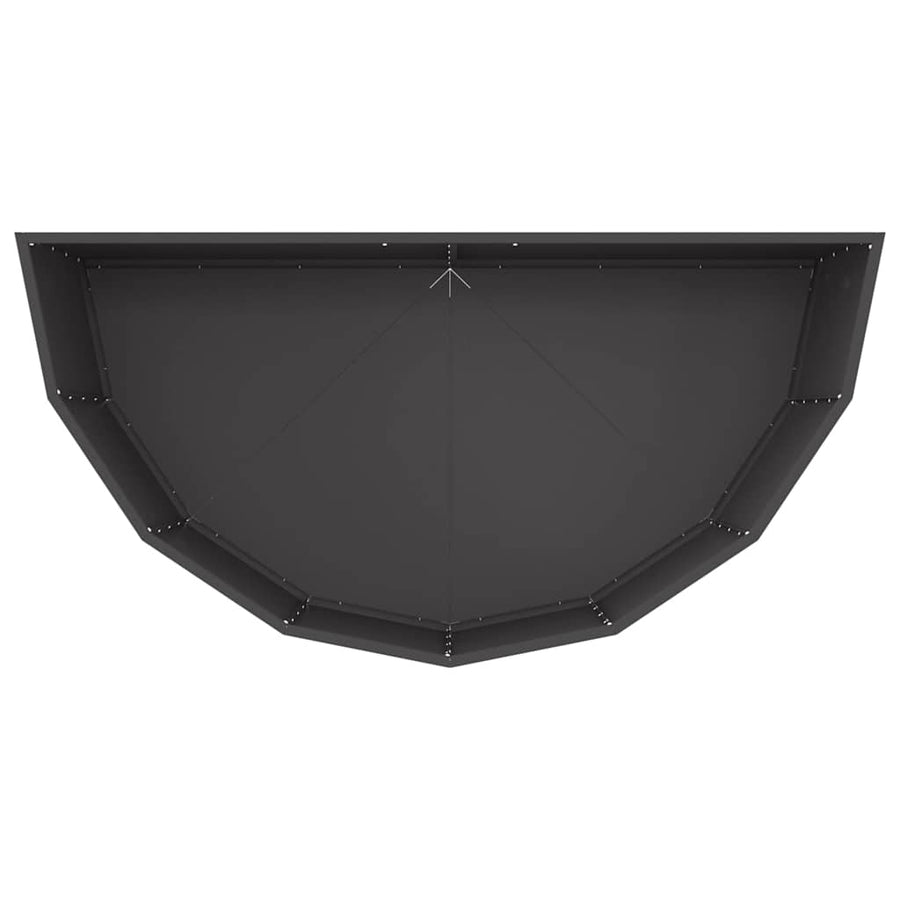 Plantenbak Zwart 120 x 60 x 50 cm Staal