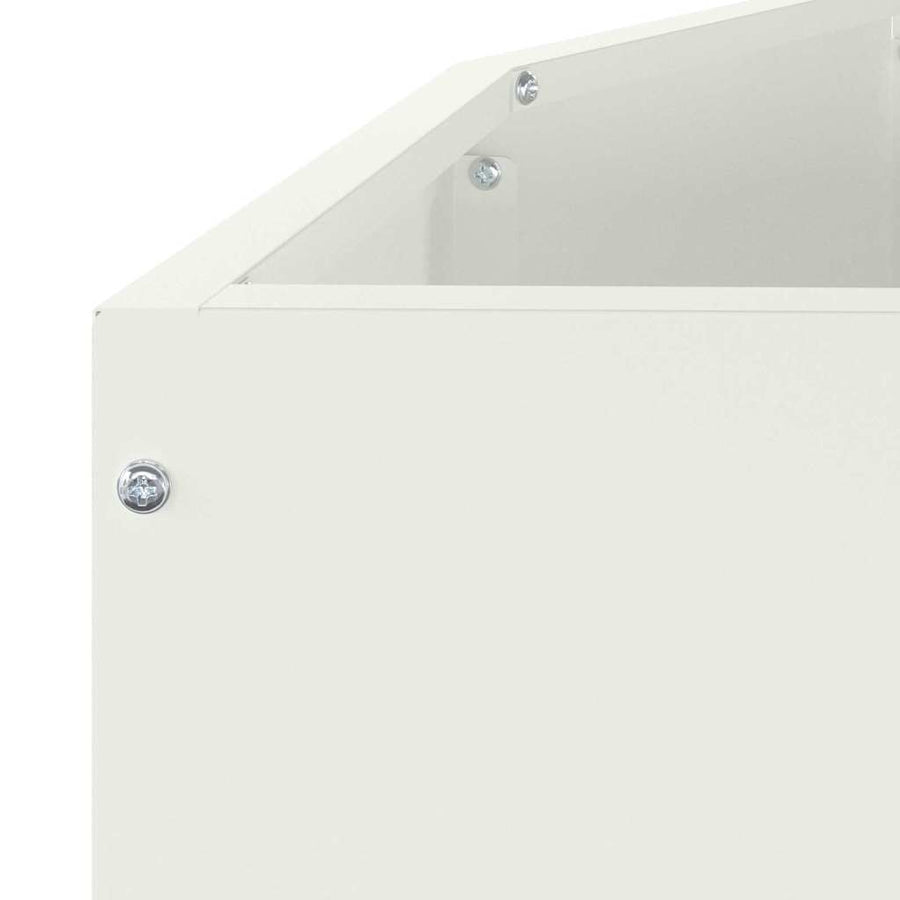 Plantenbak Wit 120 x 60 x 50 cm Staal