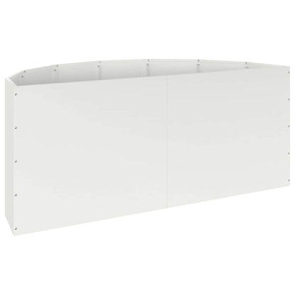Plantenbak Wit 120 x 60 x 50 cm Staal