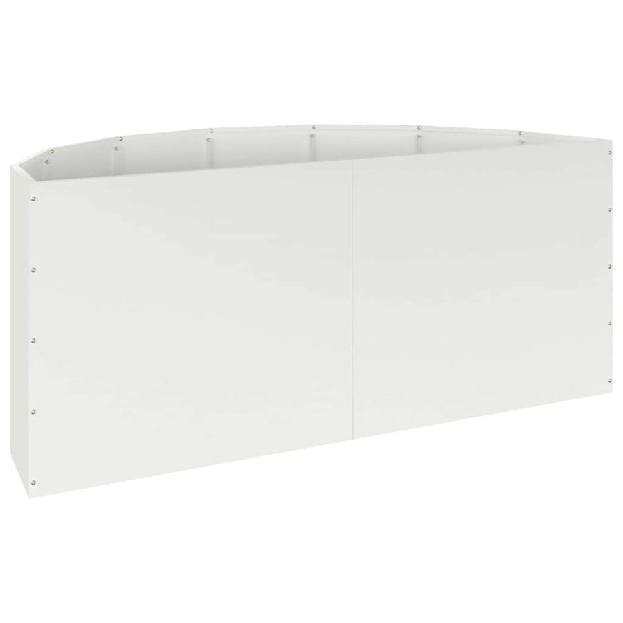 Plantenbak Wit 120 x 60 x 50 cm Staal