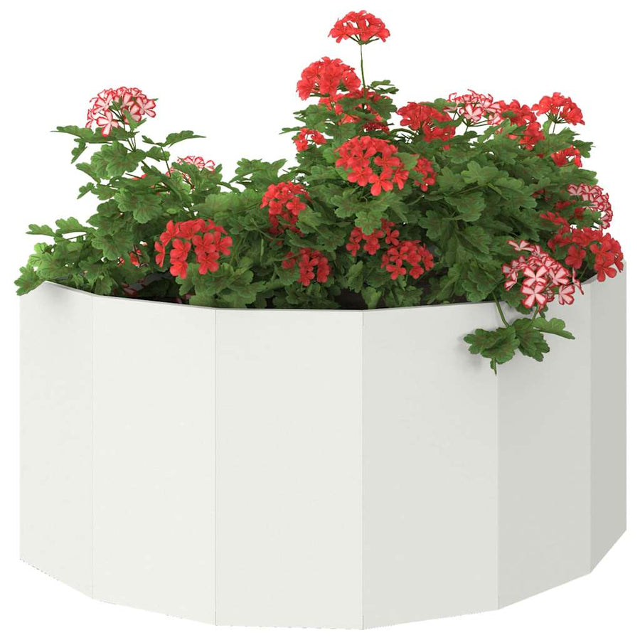 Plantenbak Wit 120 x 60 x 50 cm Staal