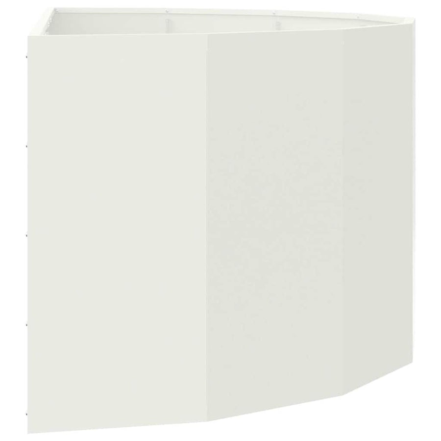 Plantenbak Wit 120 x 60 x 50 cm Staal
