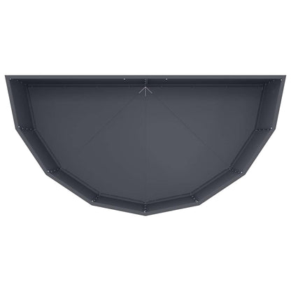 Plantenbak Antraciet 120 x 60 x 50 cm Staal
