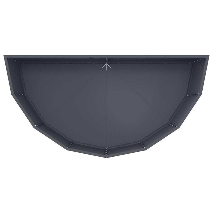 Plantenbak Antraciet 120 x 60 x 50 cm Staal