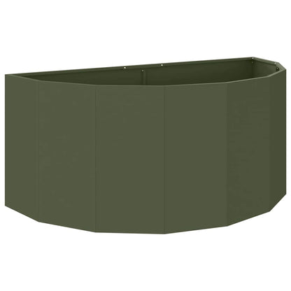 Plantenbak Olijf Groen 120 x 60 x 50 cm Staal