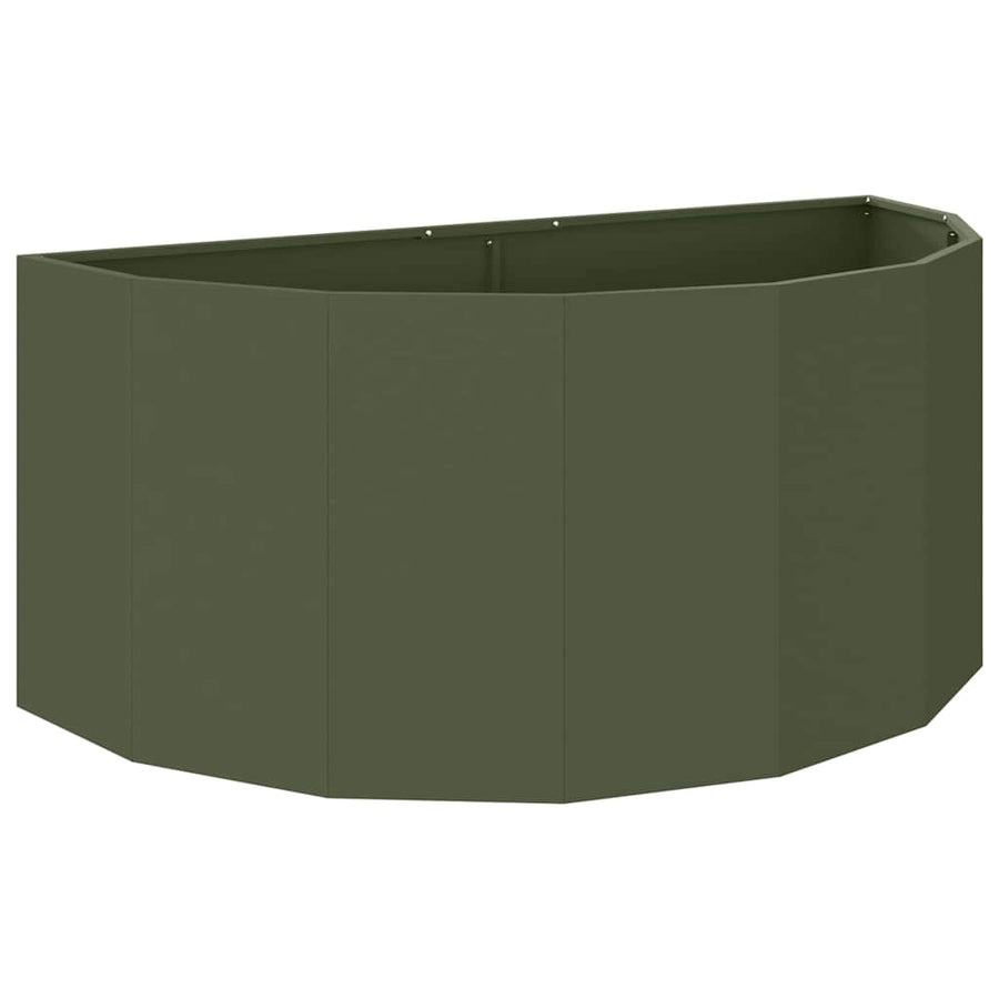 Plantenbak Olijf Groen 120 x 60 x 50 cm Staal