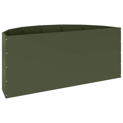 Plantenbak Olijf Groen 120 x 60 x 50 cm Staal
