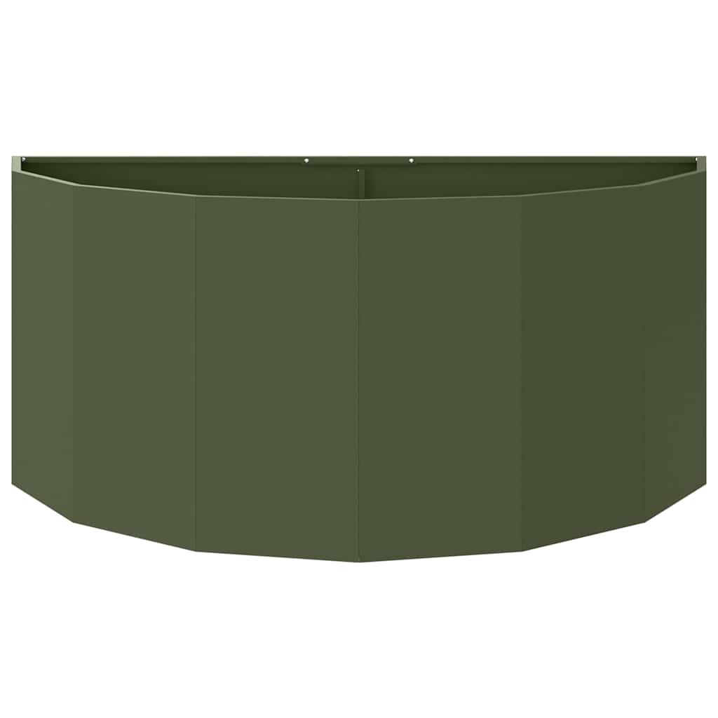 Plantenbak Olijf Groen 120 x 60 x 50 cm Staal