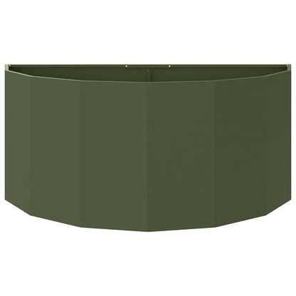 Plantenbak Olijf Groen 120 x 60 x 50 cm Staal