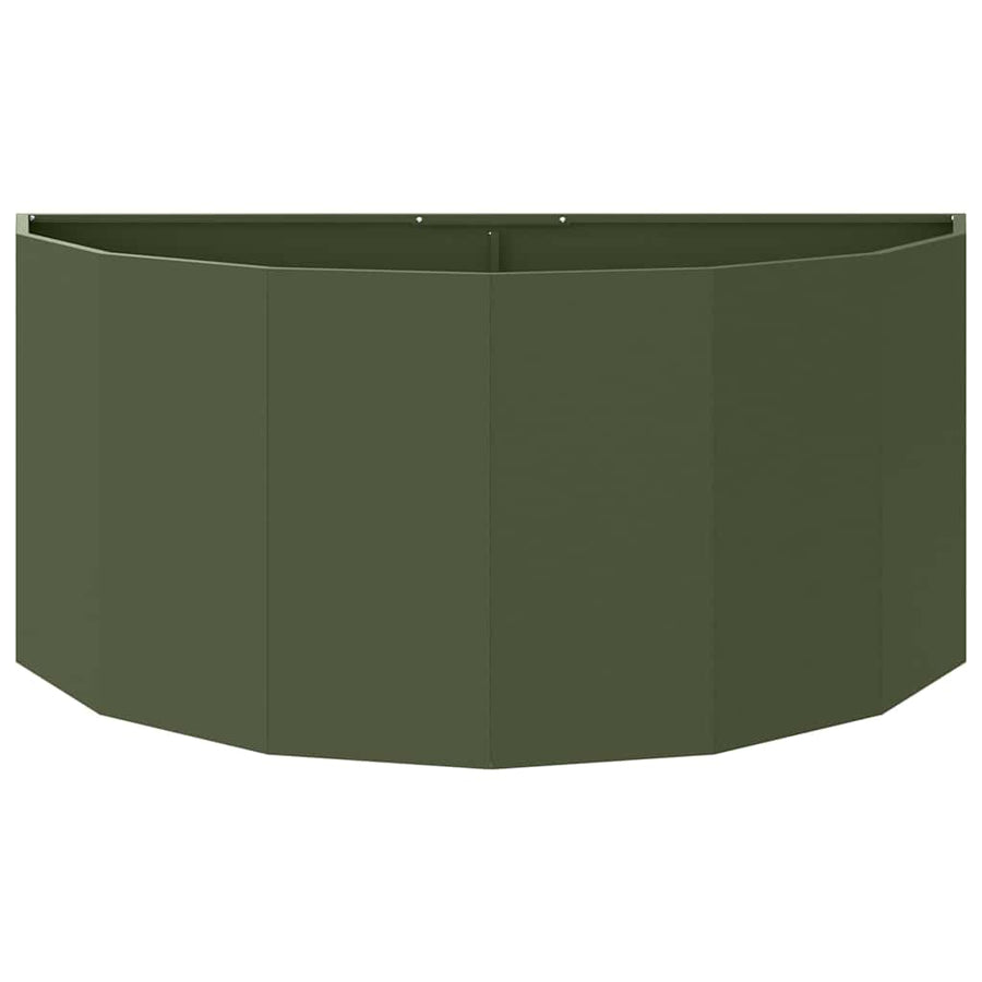 Plantenbak Olijf Groen 120 x 60 x 50 cm Staal