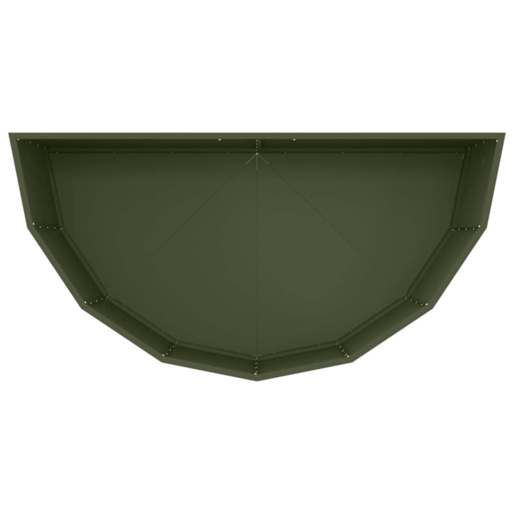 Plantenbak Olijf Groen 120 x 60 x 50 cm Staal