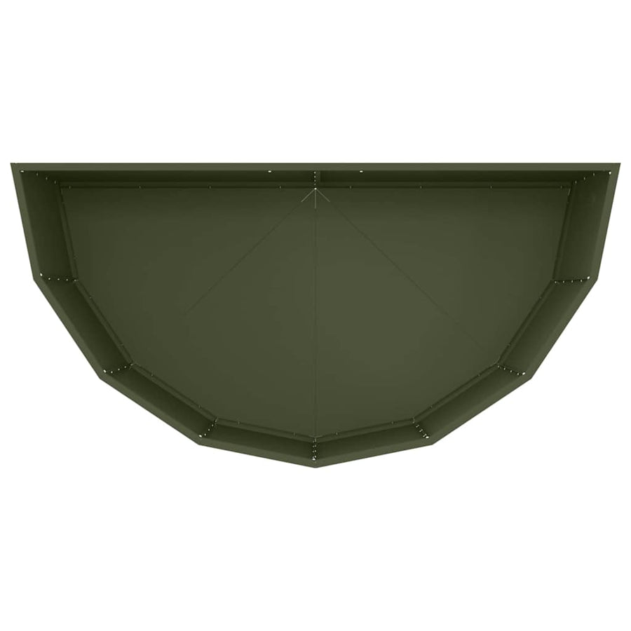 Plantenbak Olijf Groen 120 x 60 x 50 cm Staal