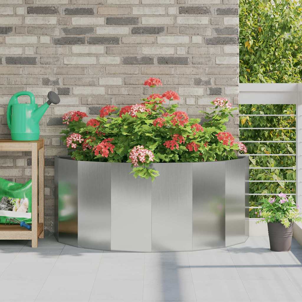 Plantenbak Zilver 120 x 60 x 50 cm Gegalvaniseerd staal