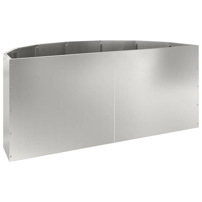 Plantenbak Zilver 120 x 60 x 50 cm Gegalvaniseerd staal