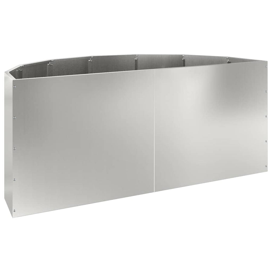 Plantenbak Zilver 120 x 60 x 50 cm Gegalvaniseerd staal