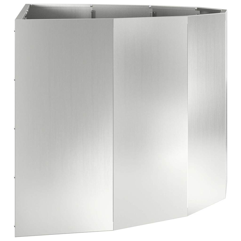 Plantenbak Zilver 120 x 60 x 50 cm Gegalvaniseerd staal