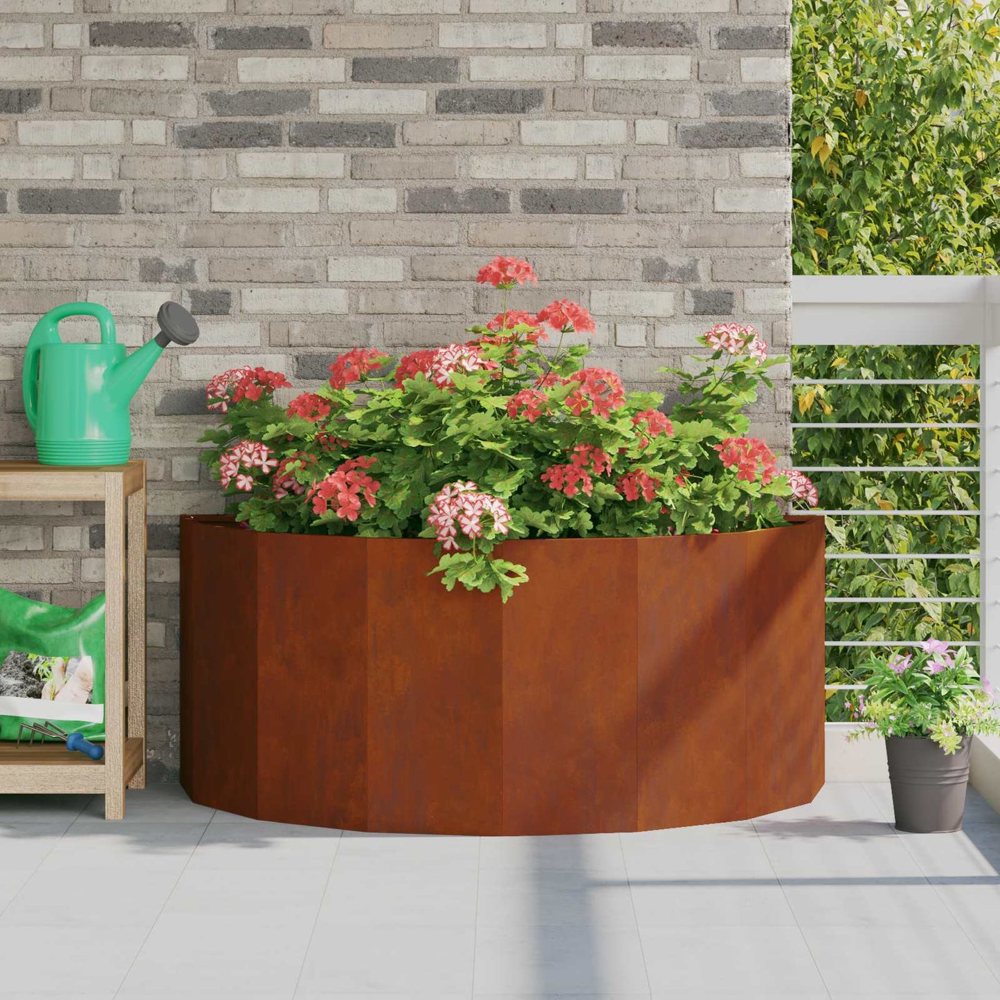 Plantenbak Roestig 120 x 60 x 50 cm weervast staal