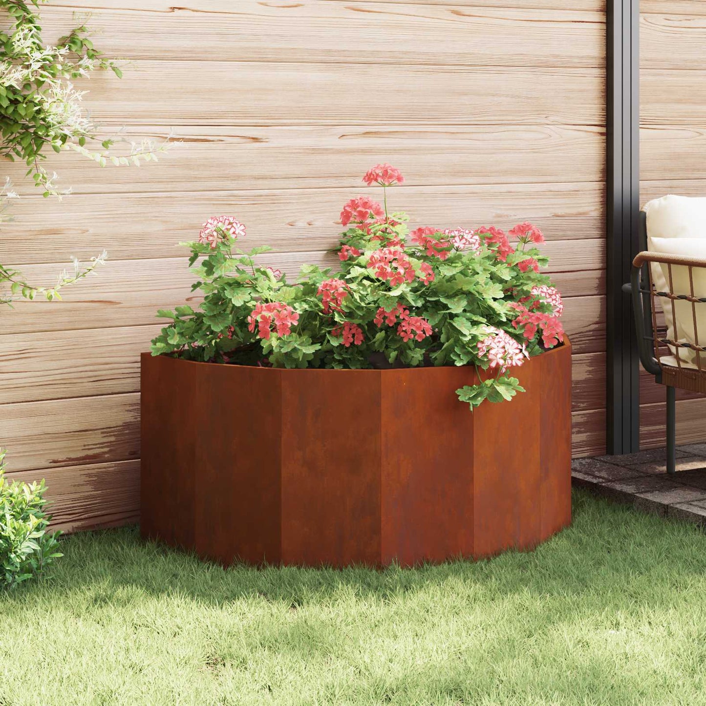 Plantenbak Roestig 120 x 60 x 50 cm weervast staal