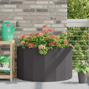 Plantenbak staal 90x45x50 cm zwart