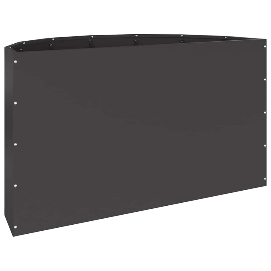 Plantenbak Zwart 90 x 45 x 50 cm Staal