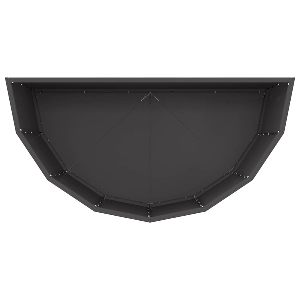 Plantenbak Zwart 90 x 45 x 50 cm Staal