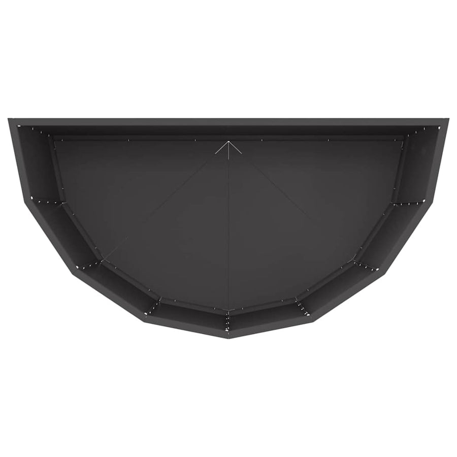 Plantenbak Zwart 90 x 45 x 50 cm Staal
