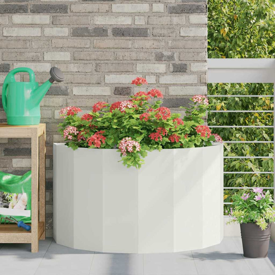 Plantenbak Wit 90 x 45 x 50 cm Staal
