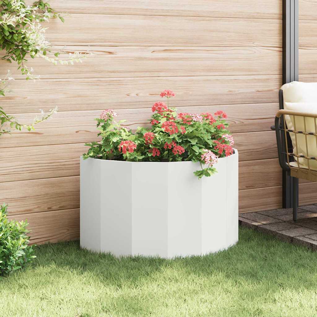Plantenbak Wit 90 x 45 x 50 cm Staal
