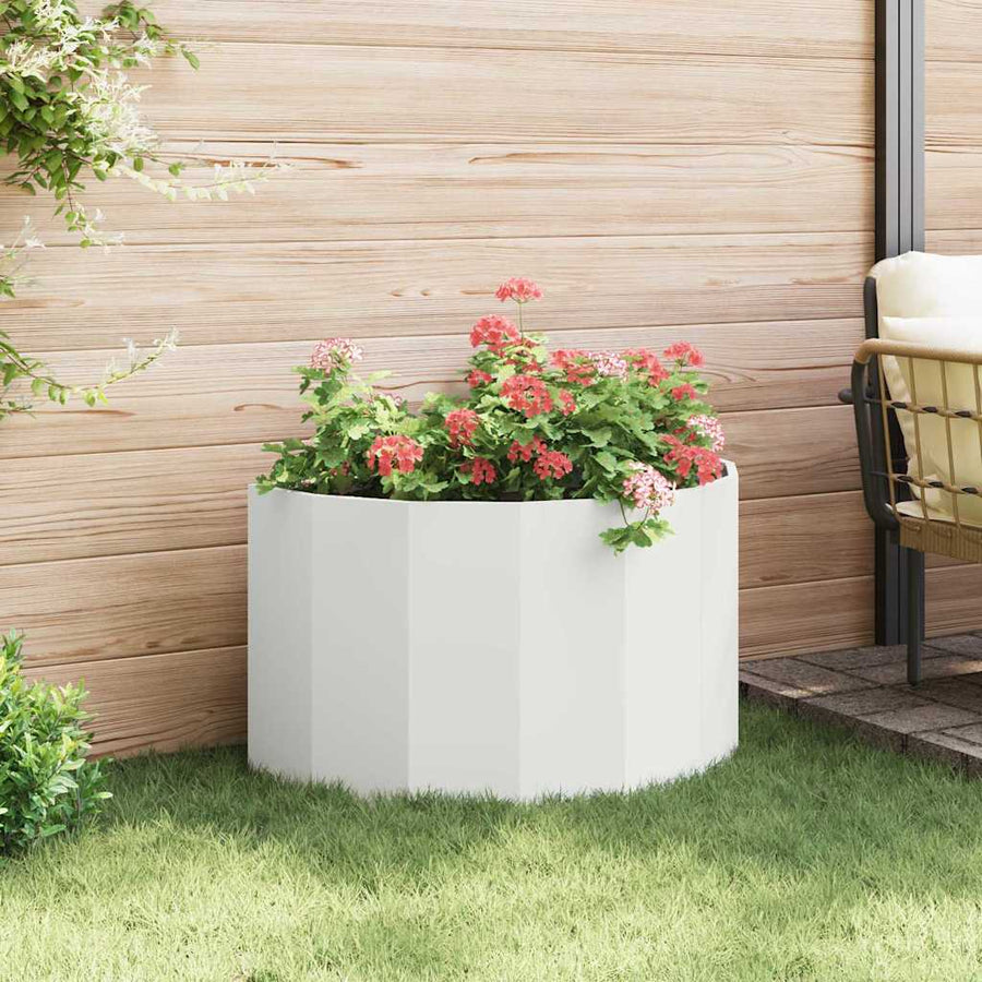 Plantenbak Wit 90 x 45 x 50 cm Staal