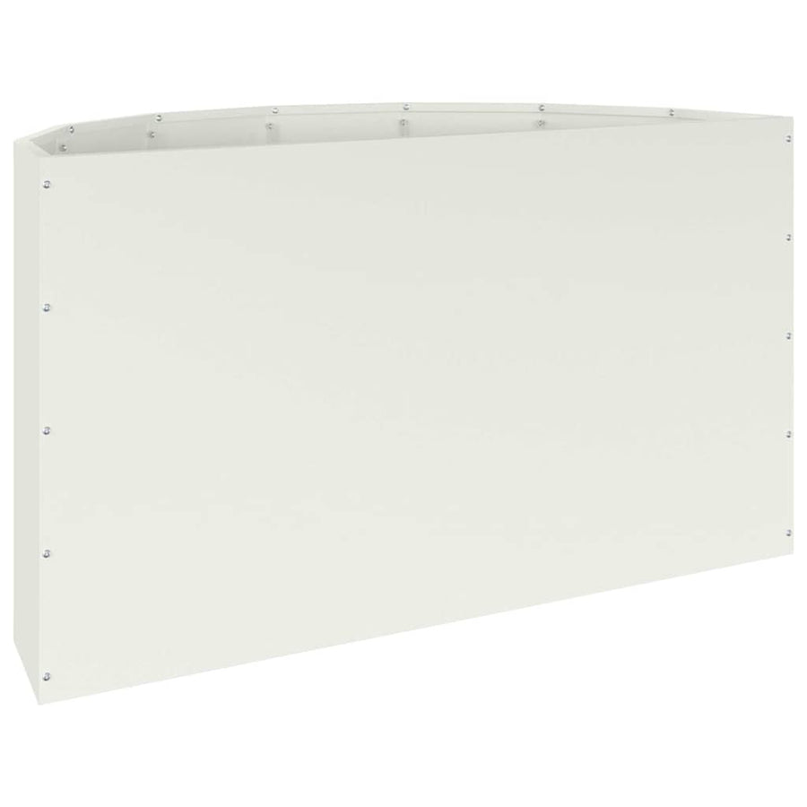 Plantenbak Wit 90 x 45 x 50 cm Staal