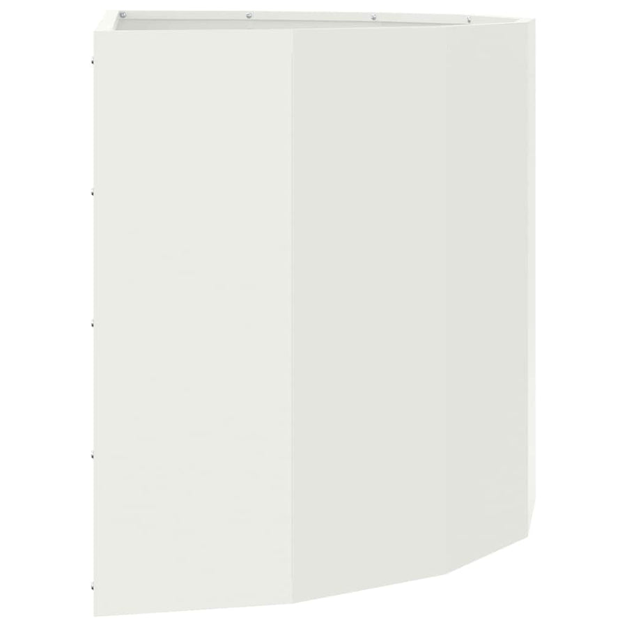 Plantenbak Wit 90 x 45 x 50 cm Staal