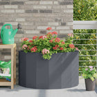 Plantenbak staal 90x45x50 cm antraciet