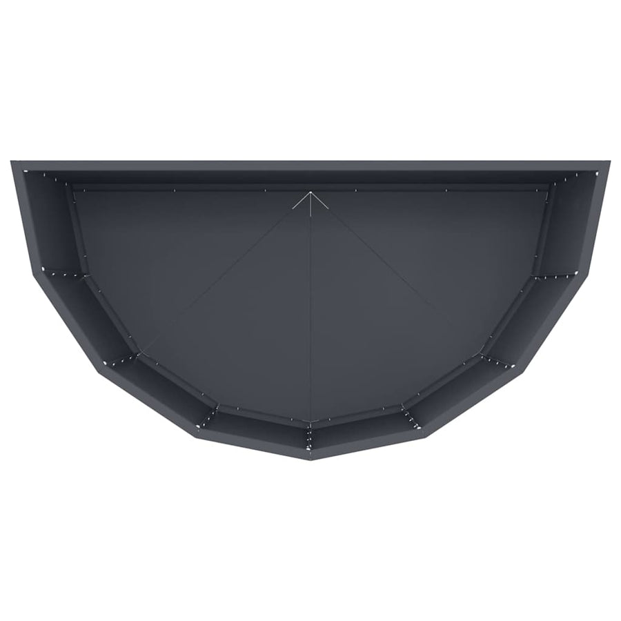 Plantenbak Antraciet 90 x 45 x 50 cm Staal