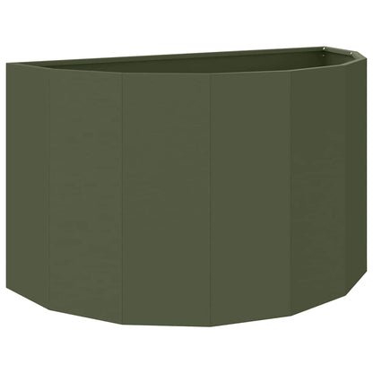 Plantenbak Olijf Groen 90 x 45 x 50 cm Staal