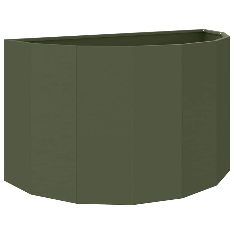 Plantenbak Olijf Groen 90 x 45 x 50 cm Staal