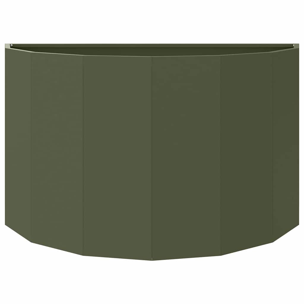 Plantenbak Olijf Groen 90 x 45 x 50 cm Staal
