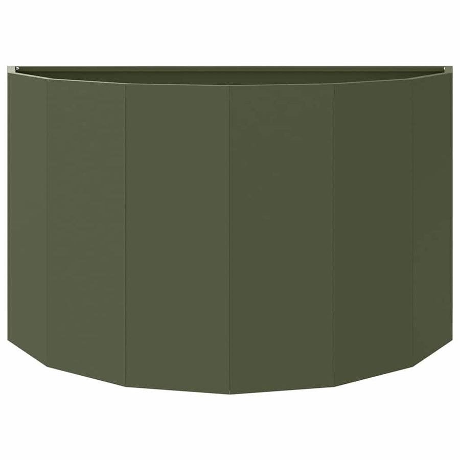 Plantenbak Olijf Groen 90 x 45 x 50 cm Staal