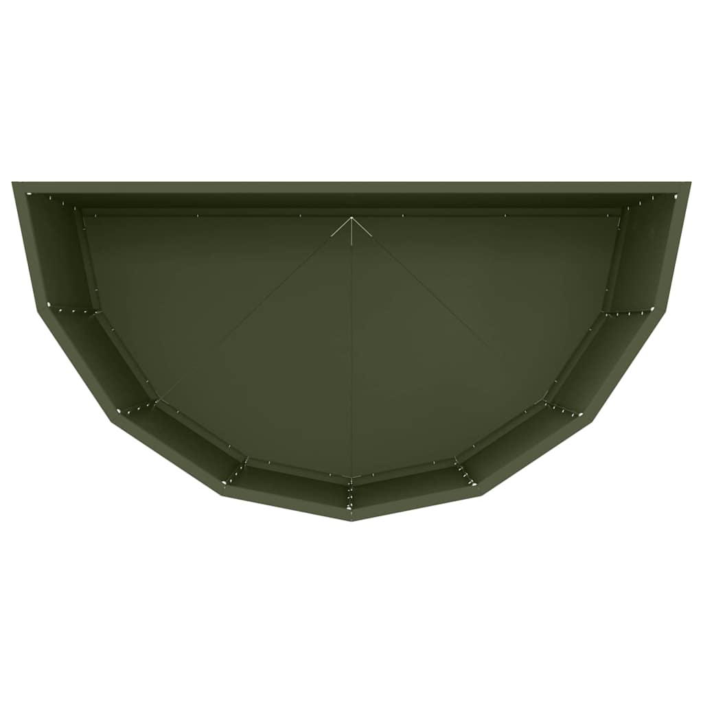 Plantenbak Olijf Groen 90 x 45 x 50 cm Staal