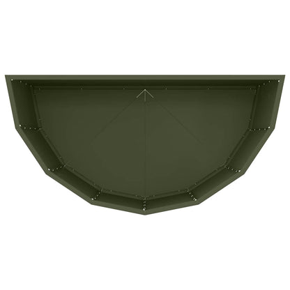 Plantenbak Olijf Groen 90 x 45 x 50 cm Staal