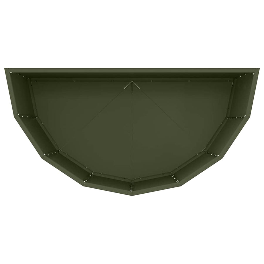 Plantenbak Olijf Groen 90 x 45 x 50 cm Staal