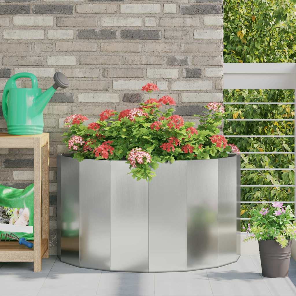 Plantenbak Zilver 90 x 45 x 50 cm Gegalvaniseerd staal