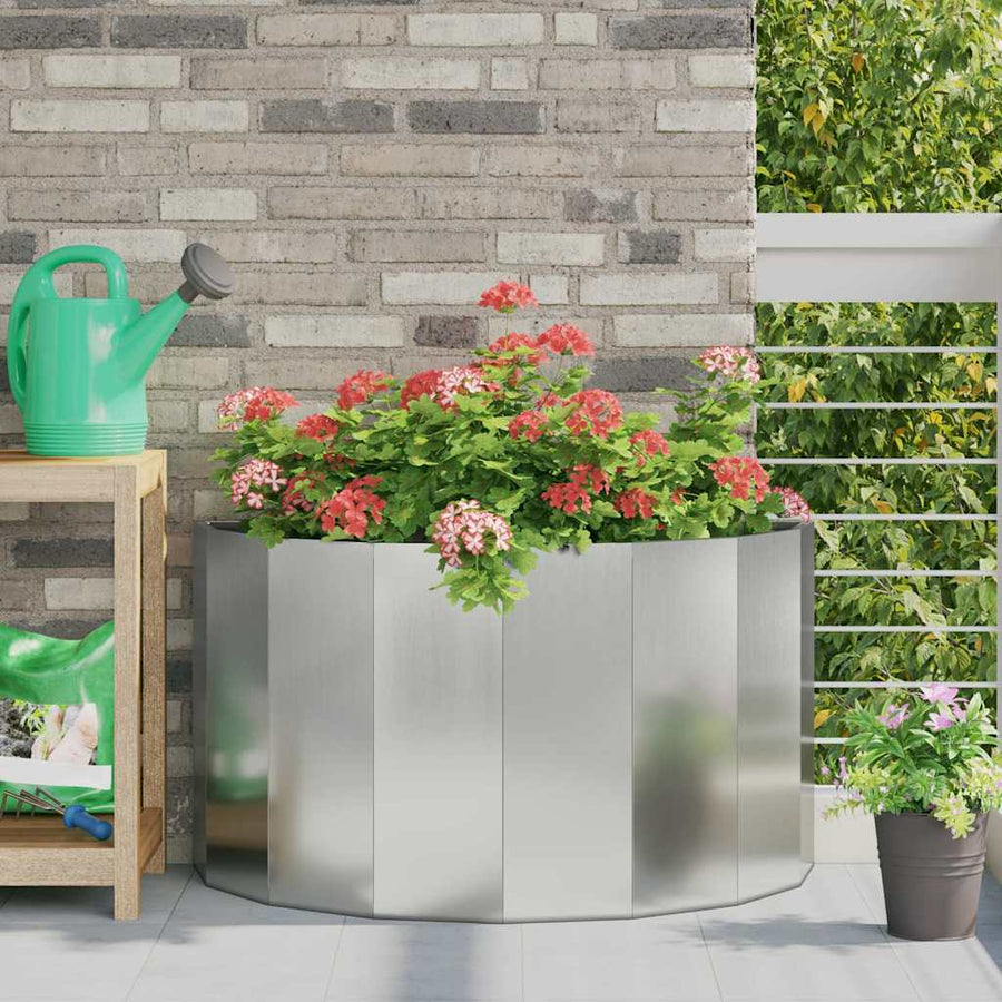 Plantenbak Zilver 90 x 45 x 50 cm Gegalvaniseerd staal