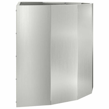 Plantenbak Zilver 90 x 45 x 50 cm Gegalvaniseerd staal