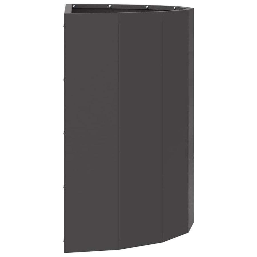 Plantenbak Zwart 60 x 30 x 50 cm Staal