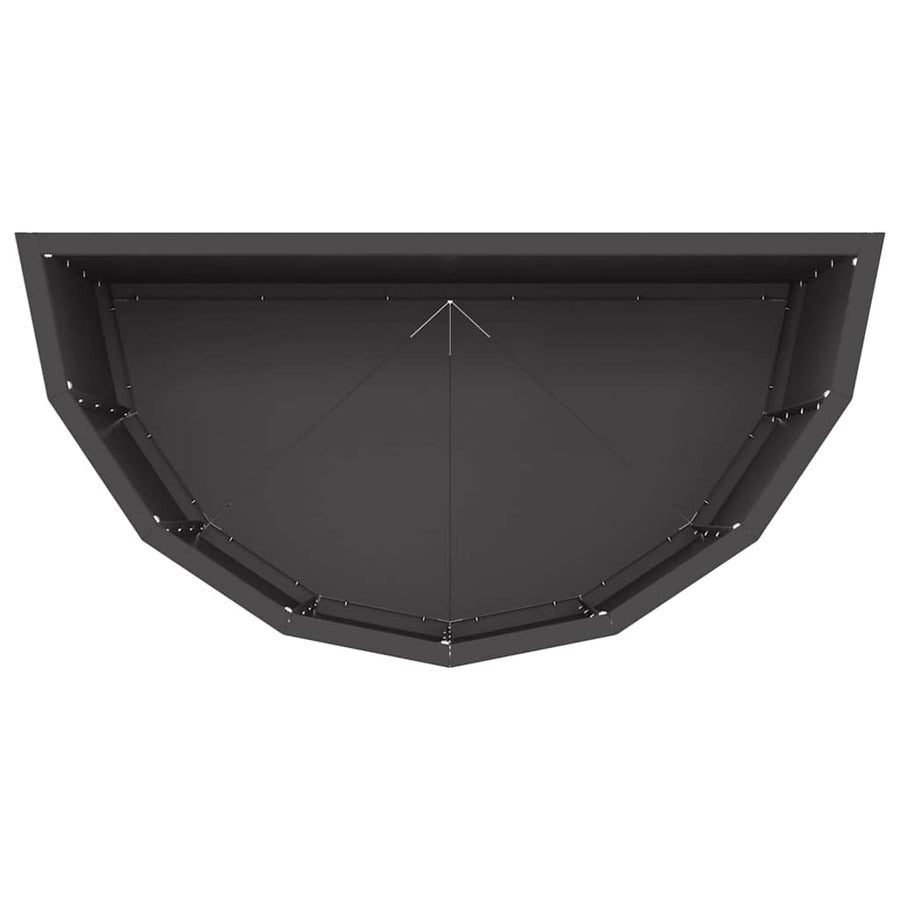 Plantenbak Zwart 60 x 30 x 50 cm Staal