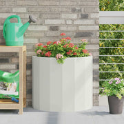 Plantenbak staal 60x30x50 cm wit